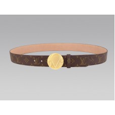 Louis Vuitton 1904 Monogram riem met gouden gesp