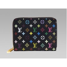 Louis Vuitton Monogram Multicolore Zwarte Zippy Muntportemonnee Grenade