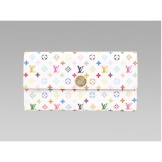 Louis Vuitton Monogram Multicolore Witte Sarah Portemonnee Anis