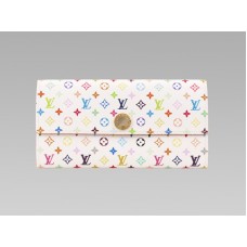 Louis Vuitton Monogram Multicolore Witte Sarah Portemonnee Citroen