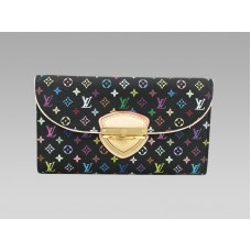 Louis Vuitton Monogram Multicolore zwarte Eugenie portemonnee