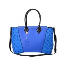 Louis Vuitton W Bag Pm Cuir Orferre Body en Veau Cachemire zijkanten elektrisch blauw
