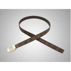 Louis Vuitton Monogram Ellipse riem met gouden gesp