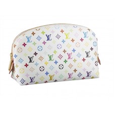Louis Vuitton Monogram Multicolore cosmetische etui wit