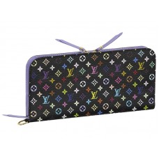 Louis Vuitton Monogram Multicolore Zwarte Bijzondere Portemonnee Violet