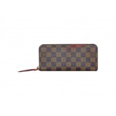 Louis Vuitton Damier Ebene Clemence-portemonnee