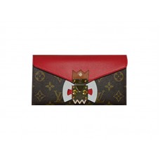 Louis Vuitton Monogram Tribal Mask Sarah portemonnee rood