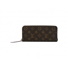 Louis Vuitton monogram portemonnee Clemence granaat