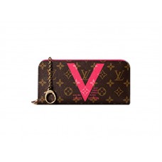 Louis Vuitton monogram insolite portemonnee granaat