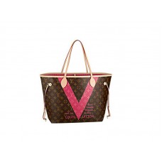 Louis Vuitton Monogram V Neverfull Mm-granaat