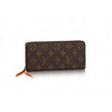 Louis Vuitton Monogram Clemence portemonnee in chilirood