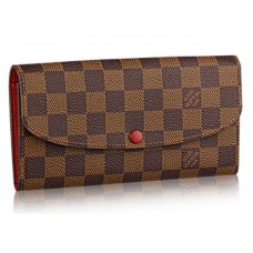 Louis Vuitton Damier Ebene Emilie-portemonnee