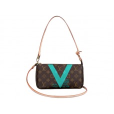 Louis Vuitton Monogram V Pochette Accessoires Turkoois