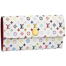 Louis Vuitton Veelkleurige Witte Sarah Portemonnee Eglantine