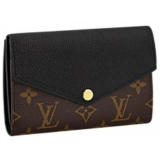 Louis Vuitton Monogram Pallas Compacte Portemonnee Zwart