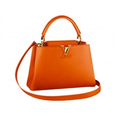 Louis Vuitton Capucines BB-tas in de kleur mandarijn