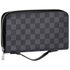 Louis Vuitton Damier Gaphite Canvas Zippy Xl portemonnee