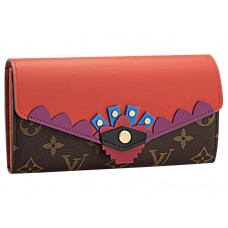 Louis Vuitton Monogram Canvas Sarah Portemonnee Totem Flamingo
