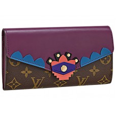 Louis Vuitton Monogram Canvas Sarah Portemonnee Totem Magenta