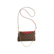 Louis Vuitton Monogram Canvas Pallas Clutch Kersenrood
