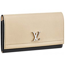 Louis Vuitton Lockme Ii Portemonnee Vanille Noir
