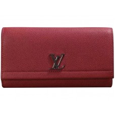 Louis Vuitton Lockme II portemonnee rood