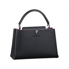 Louis Vuitton Capucines MM tas in kobaltblauw