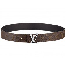 Louis Vuitton Monogram Canvas Louis Vuitton Initiales 40 mm omkeerbaar zwart