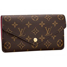Louis Vuitton Monogram Canvas Jeanne Portemonnee Bordeauxrood
