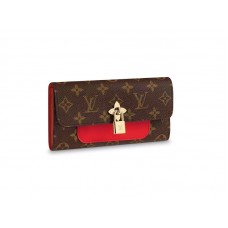 Louis Vuitton Monogram Canvas Bloemenportemonnee Coquelicot m62566