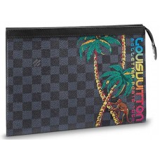 Louis Vuitton Pochette Voyage Mm Damier kobalt canvas n63510