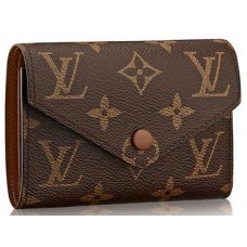 Louis Vuitton Monogram Canvas Victorine Portemonnee Bruin m62472