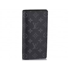Louis Vuitton Monogram Eclipse Canvas Brazza-portemonnee m61697