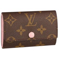 Louis Vuitton Monogram Canvas sleutelhouder voor 6 sleutels, Rose Bellerine