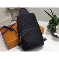Louis Vuitton Damier Infini lederen Avenue-slingbag n41720