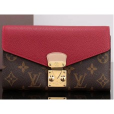 Louis Vuitton Monogram Canvas Pallas Portemonnee Kersenrood m58414