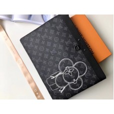 Louis Vuitton Monogram Eclipse Leren Pochette Apollo m62897