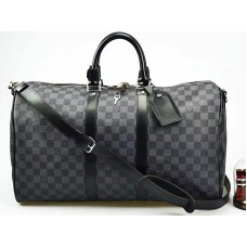 Louis Vuitton Damier Grafiet Canvas Keepall Bandouliere 45 n41418