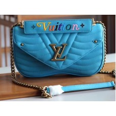 Louis Vuitton New Wave leren tas met ketting, MM m51946