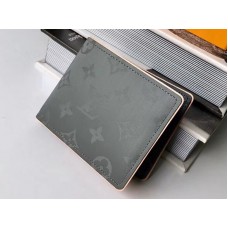 Louis Vuitton Monogram Titanium Portemonnee met Meerdere vakken m63297
