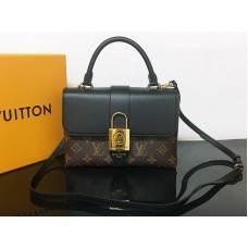 Louis Vuitton Monogram Canvas One Handle Flap Bag zwart m53311