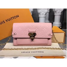 Louis Vuitton Monogram Empreinte Vavin Chain Portemonnee Roze m63399