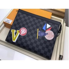 Louis Vuitton Damier Graphite Canvas reisetui Mm n64442
