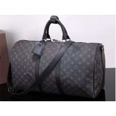 Louis Vuitton Monogram Eclipse Canvas Keepall 50 schoudertas