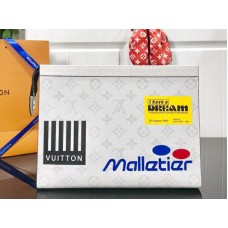 Louis Vuitton Monogram Canvas Krijt Pochette Voyage Wit m61692