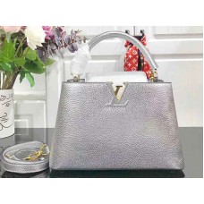 Louis Vuitton Capucines Bb Taurillon Leer Argent m90472