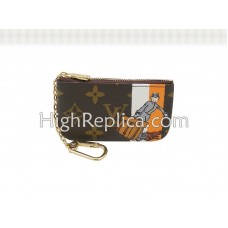 Louis Vuitton Monogram Bruidegom Pochette Cles Orange