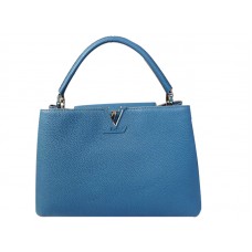 Louis Vuitton Capucines tas, MM, blauw