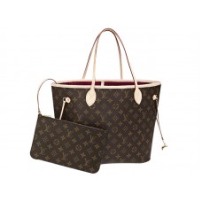 Monogram van Louis Vuitton Neverfull Mm Fuchsia